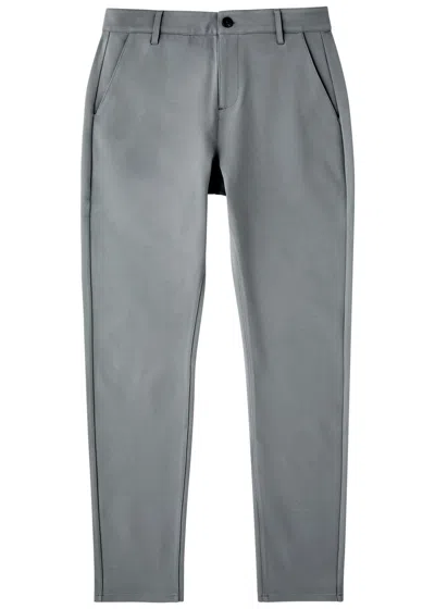 Paige Stafford Slim-leg Trousers In Light Grey
