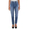 Paige Stella Womens Destroyed Denim Straight Leg Jeans