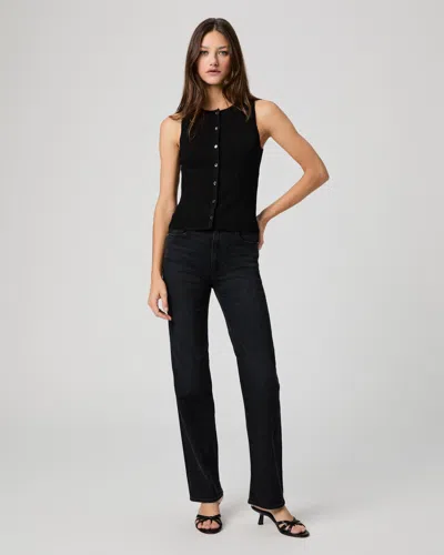 Paige Stevie 31 Inch Straight Jean In Black
