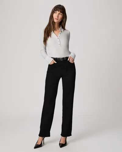 Paige Stevie 31 Inch Straight Jean In Black