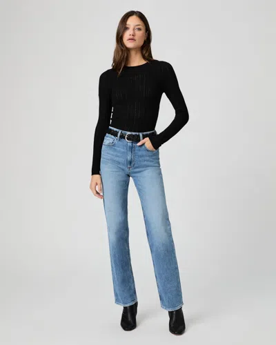 Paige Stevie 31 Inch Straight Jean In Blue