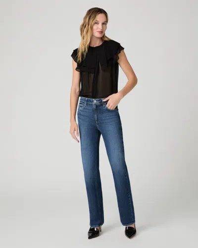 Paige Stevie 31 Inch Straight Jean In Blue