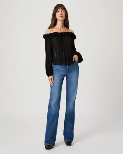 Paige Stevie Bootcut Jean In Black
