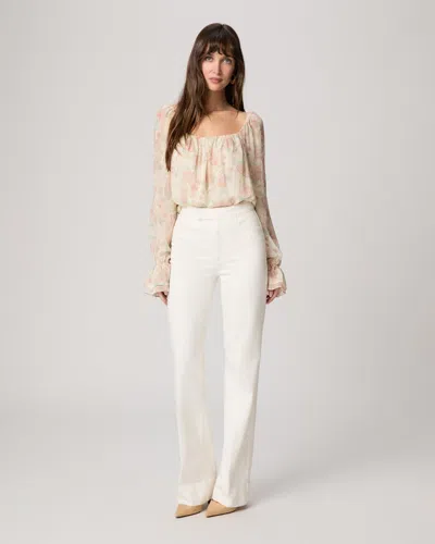 Paige Stevie Bootcut Jean In White