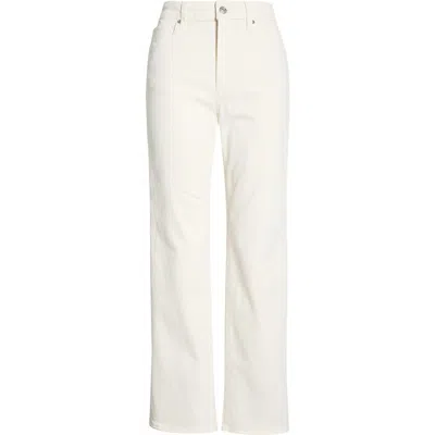 Paige Stevie High Waist Ankle Straight Leg Jeans In Neutral