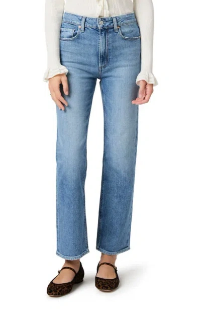 Paige Stevie High Waist Ankle Straight Leg Jeans In Blue