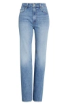 Paige Stevie High Waist Ankle Straight Leg Jeans In Blue