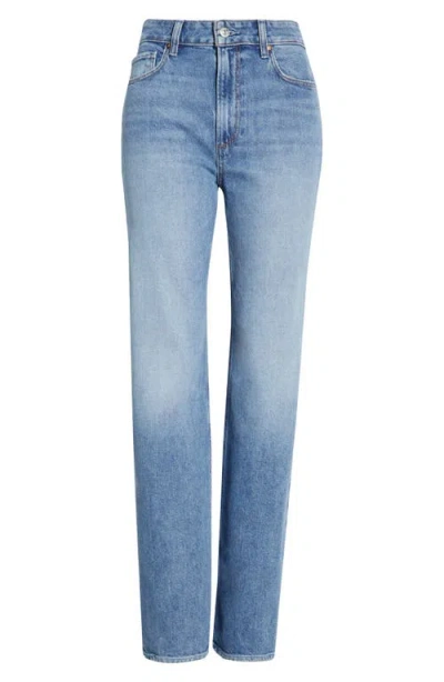 Paige Stevie High Waist Ankle Straight Leg Jeans In Blue