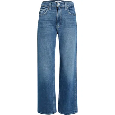Paige Stevie High Waist Ankle Straight Leg Jeans In Blue