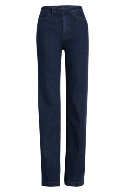 Paige Stevie High Waist Bootcut Trouser Jeans In Blue