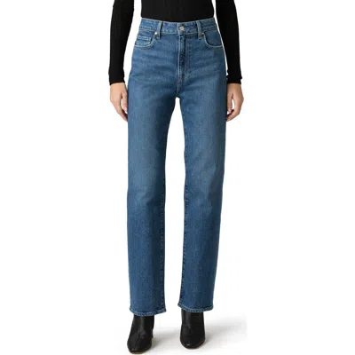 Paige Stevie High Waist Straight Leg Jeans In Blue