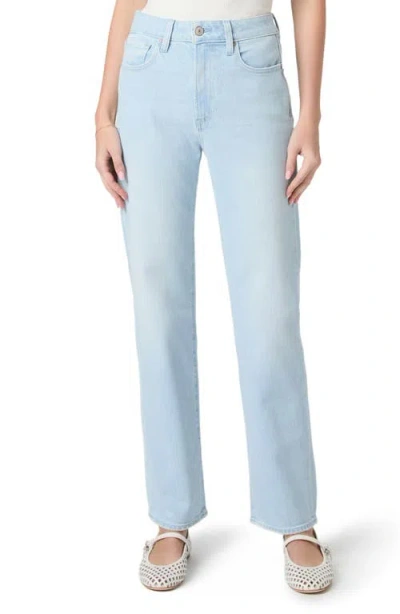 Paige Stevie High Waist Straight Leg Jeans In Blue