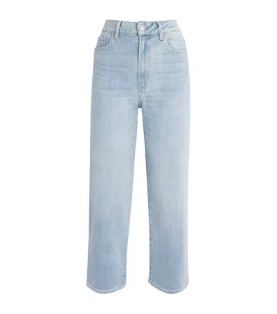 Paige Stevie High-rise Straight Ankle Jeans In Blue