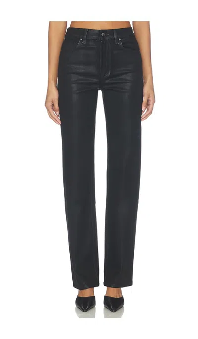 Paige Stevie Slim Straight Jeans In Black