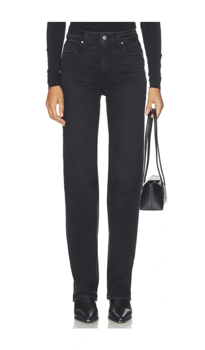 Paige Stevie Straight Jeans In Black