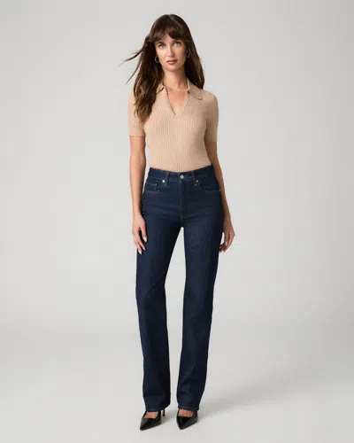 Paige Stevie Straight Leg Jean In Blue