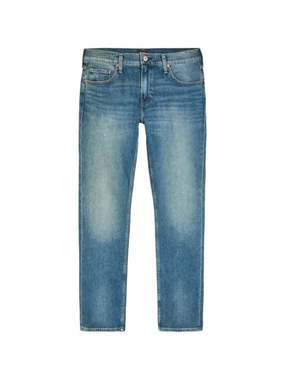 Paige Stitch Denim Jeans In Blue