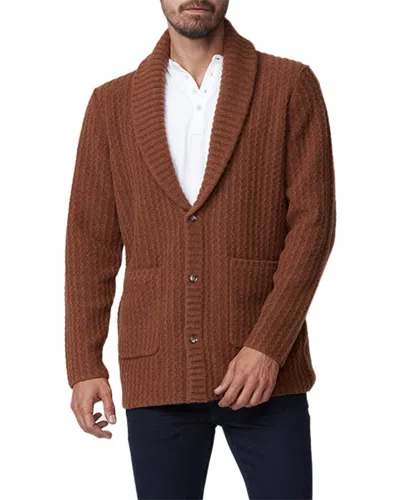 Paige Stokely Wool & Camel-blend Cardigan In Brown