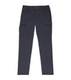 Paige Straight Cargo Trousers In Navy