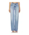 Paige Sasha High Rise Wide Leg Jeans In Sonali Embellished In Blue