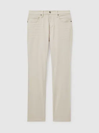 Paige Straight Leg Jeans In Gray