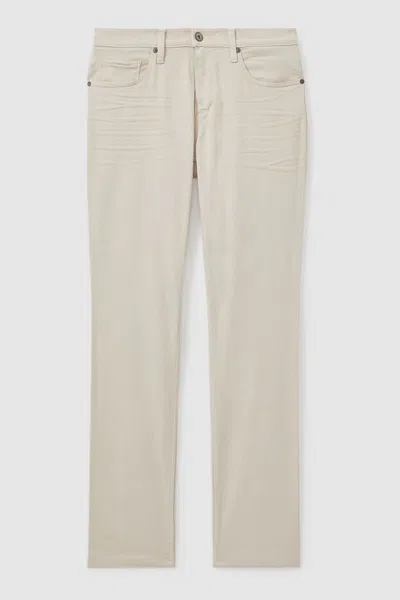Paige Straight Leg Jeans In Neutral