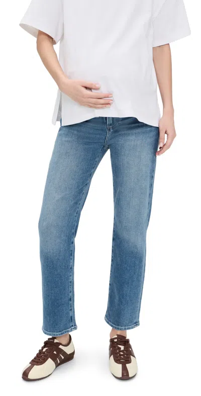 Paige Straight Leg Maternity Jeans Big Ben In Blue