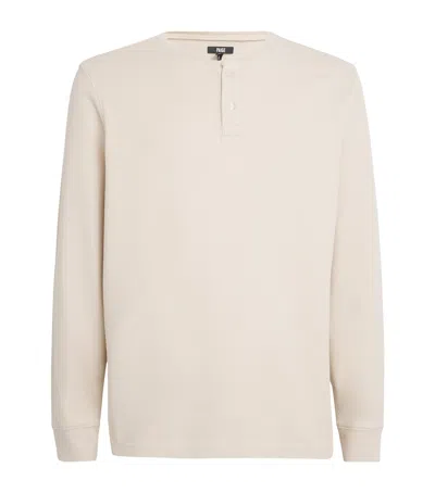 Paige Stretch-cotton Suiza Henley Top