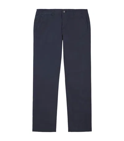 Paige Stretch-cotton Vincent Chinos In Navy