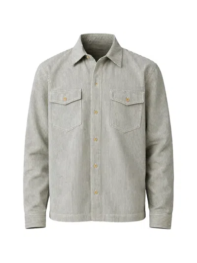 Paige Stripe Pocket Jacket In Brown