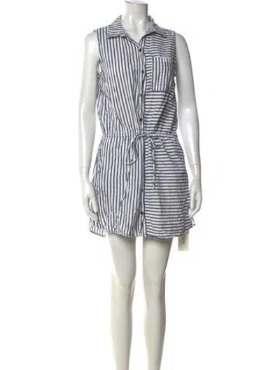 Pre-owned Paige Striped Mini Dress In Multicolor