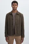 Paige Suede Chore In Brown/khaki