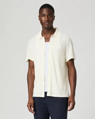 Paige Mens Cliffside Fog Sultan Button-up Linen And Cotton-blend Shirt In Multi