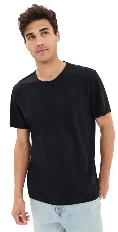 Paige Supima Crew Neck Tee Black