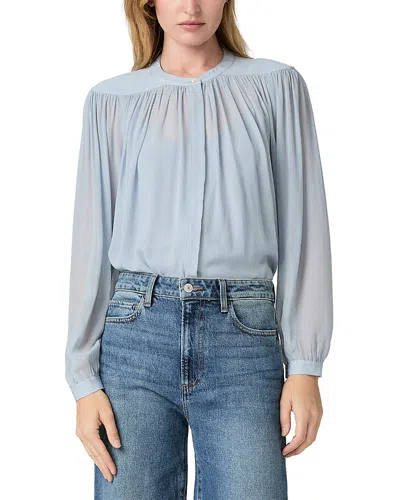 Paige Suri Long Sleeve Blouse In Blue