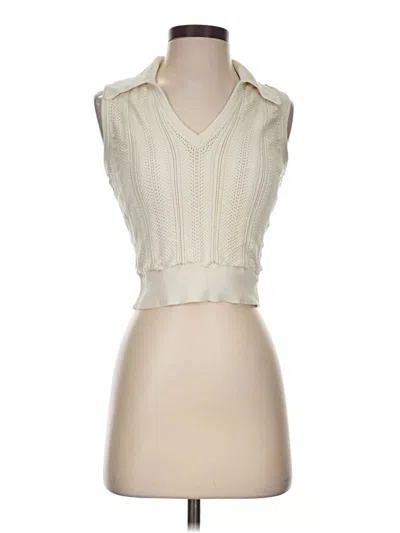 Pre-owned Paige Sweater Vest In Ivory