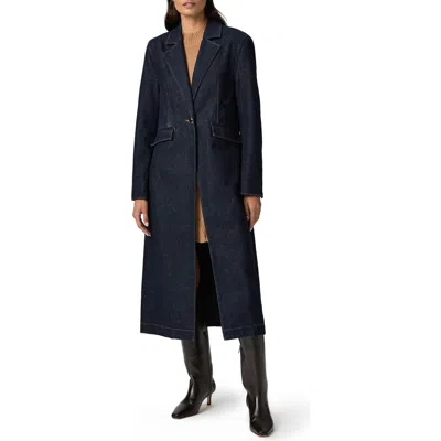 Paige Symone Denim Coat In Black