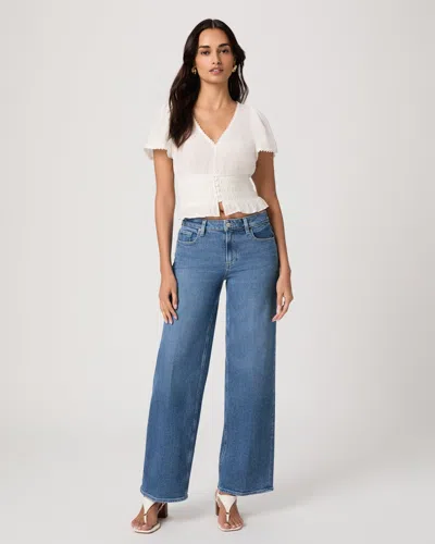 Paige Tatum 32 Inch Wide Leg Jean In Blue