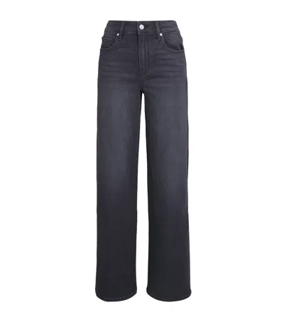 Paige Tatum Wide-leg Jeans In Black
