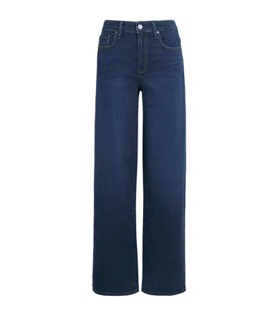 Paige Tatum Wide-leg Jeans In Blue