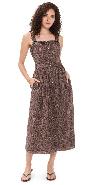 Paige Temecula Dress Dark Brown Multi