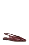 Paige Tera Pointed Toe Slingback Flat In Brown