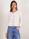Paige Textured-knit Cardigan In White