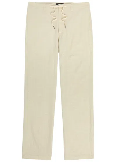Paige Tiano Straight-leg Trousers In White