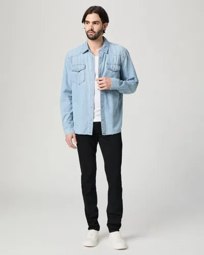 Paige Transcend Croft 32 Inch Skinny Jean In Black