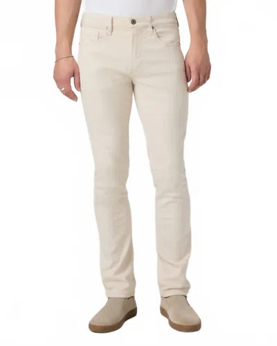 Paige Transcend Federal Slim Straight Jean In Sea Shell In Neutral