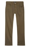 Paige Transcend Normandie Straight Stretch Jeans In Green