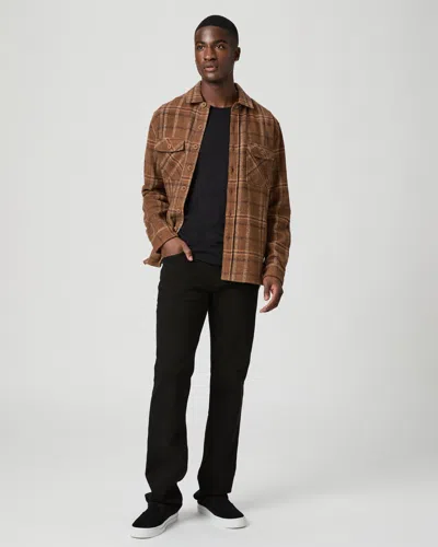 Paige Transcend Vintage Doheny 34 Inch Relaxed Straight Jean In Black