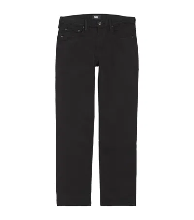 Paige Transcend Vintage Doheny Straight Jeans In Black