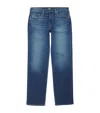 Paige Transcend Vintage Doheny Straight Jeans In Blue